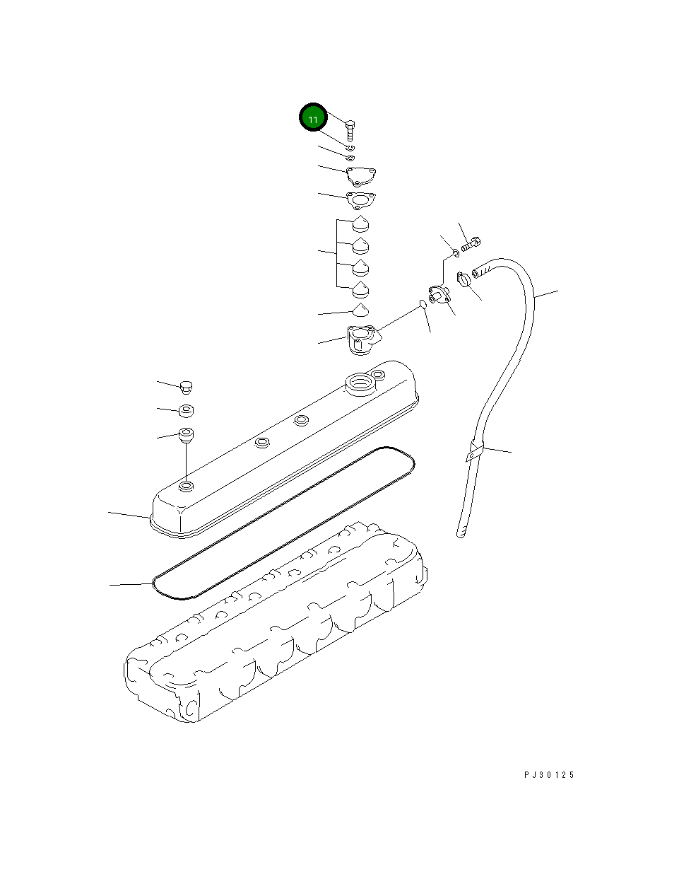 Болт 02010-30422  Komatsu