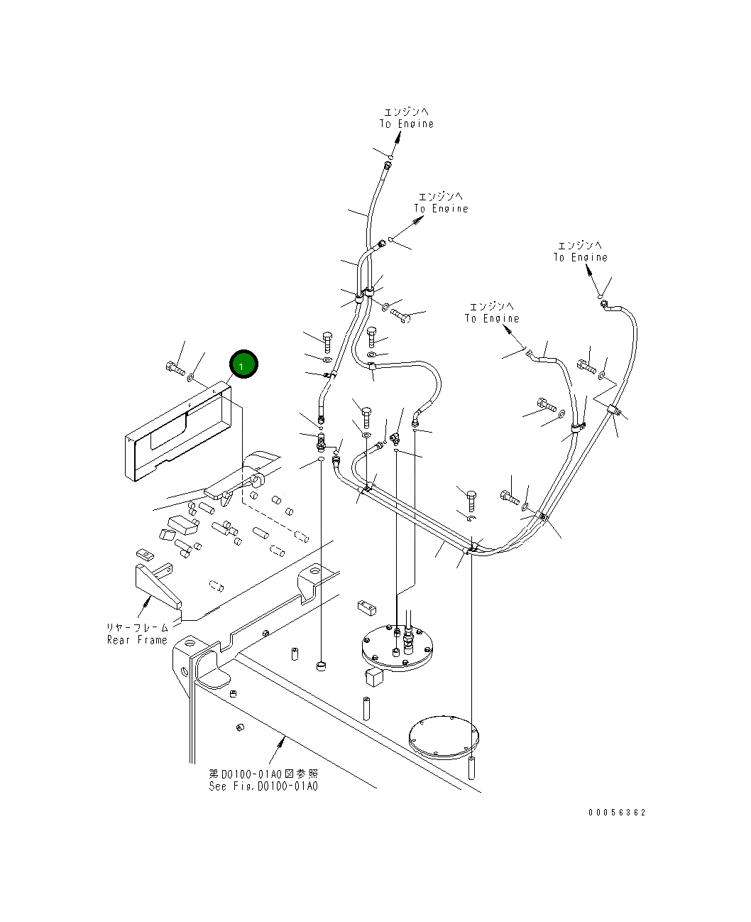Крышка 427-04-21451  Komatsu