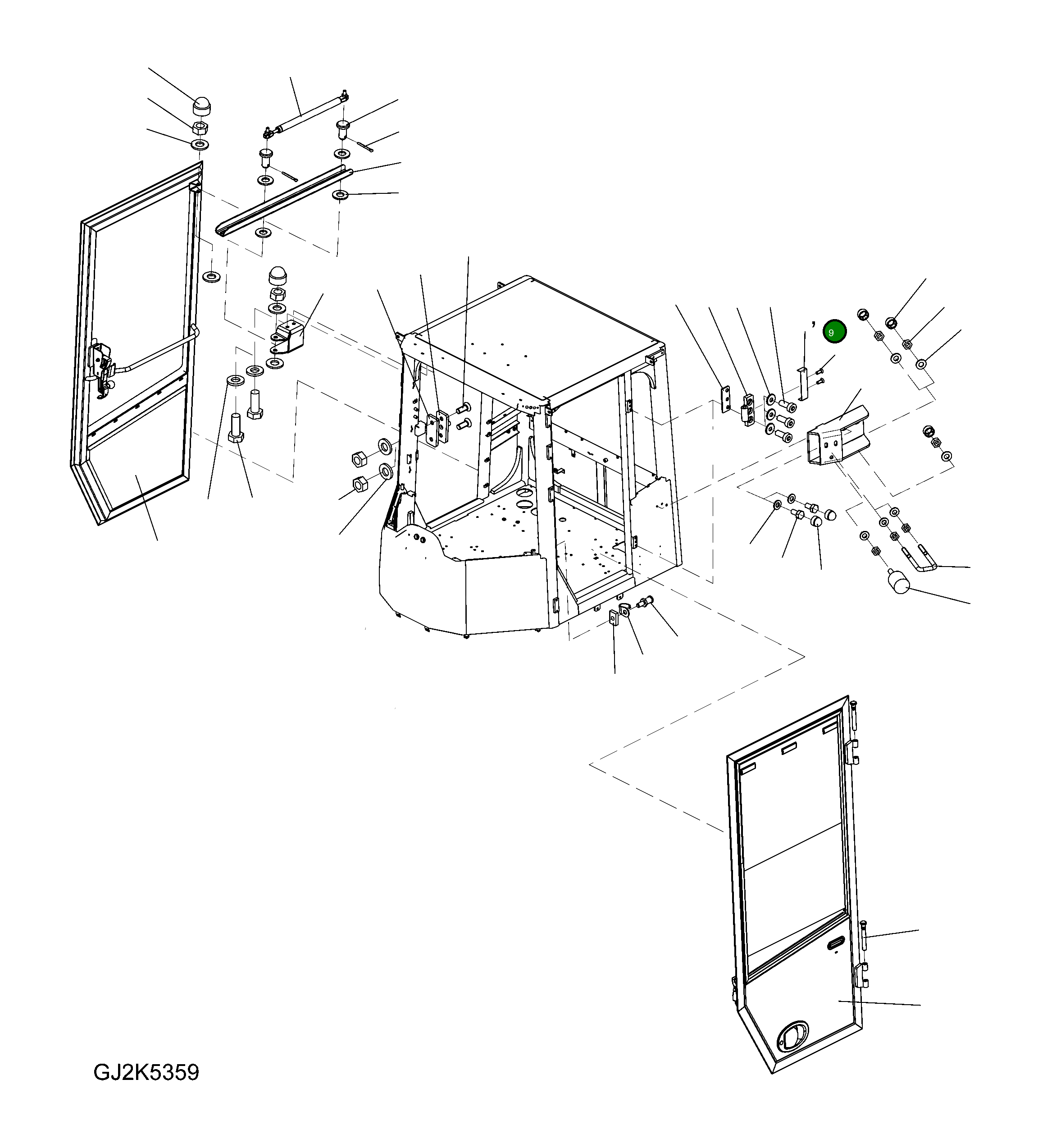 Крышка 423-54-H5400  Komatsu