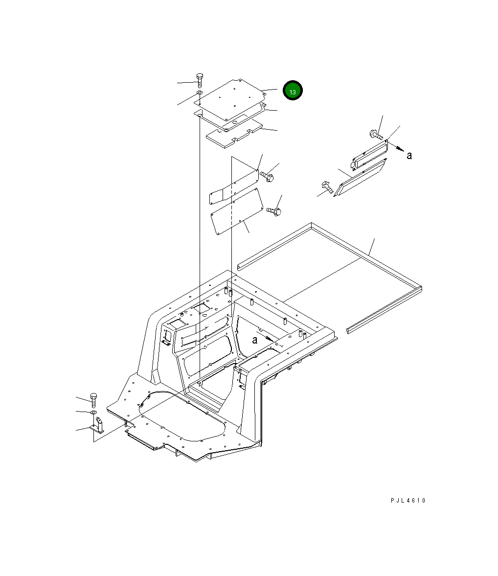 Крышка 17A-57-11310  Komatsu