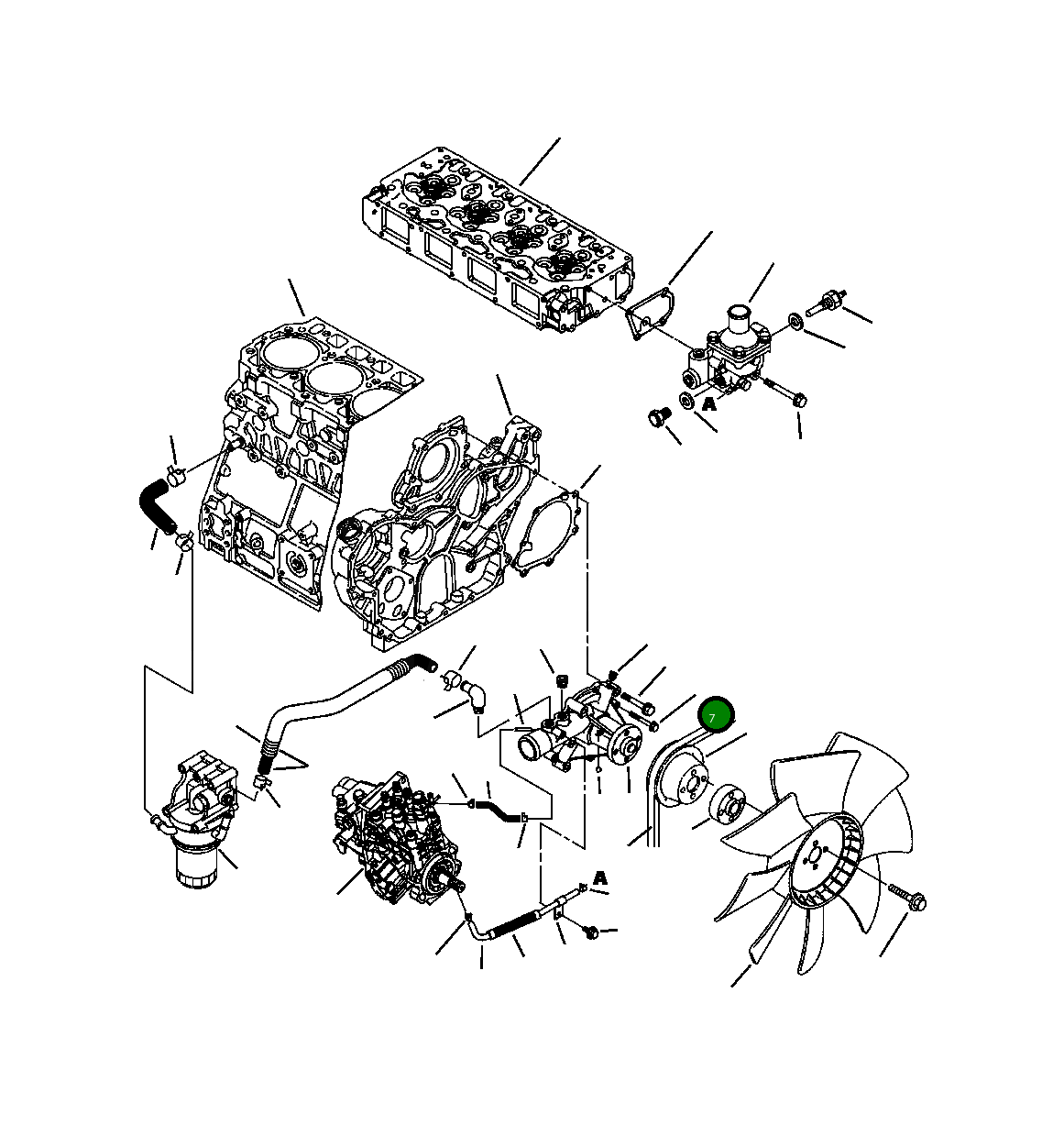 Болт YM26106060502 Komatsu