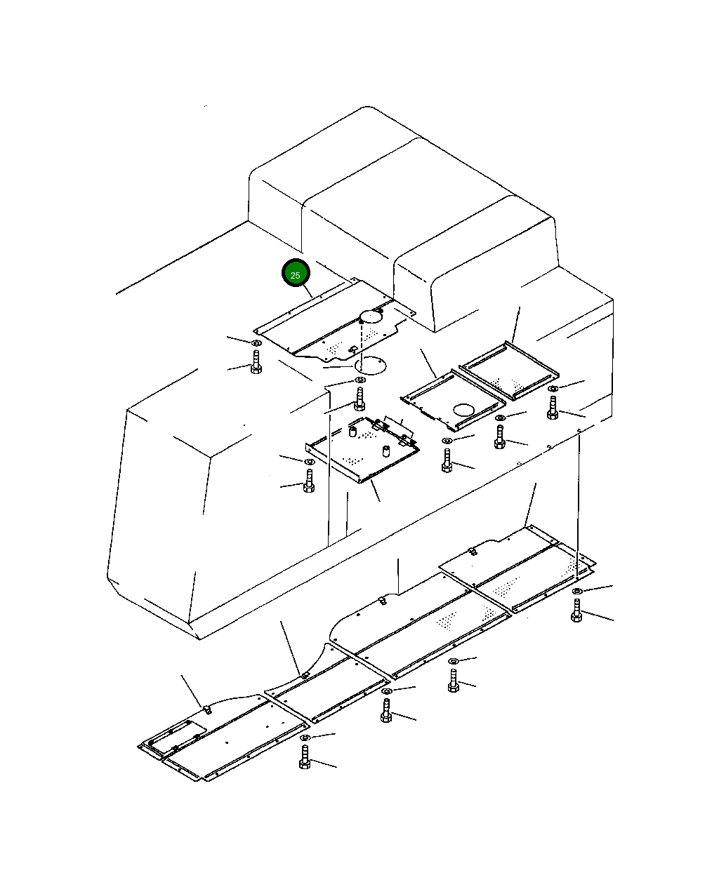 Крышка 209-54-53970  Komatsu