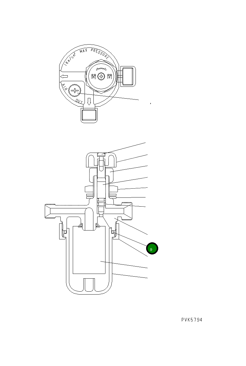 Кольцо уплотнительное (O-Ring) MK010 075 Komatsu