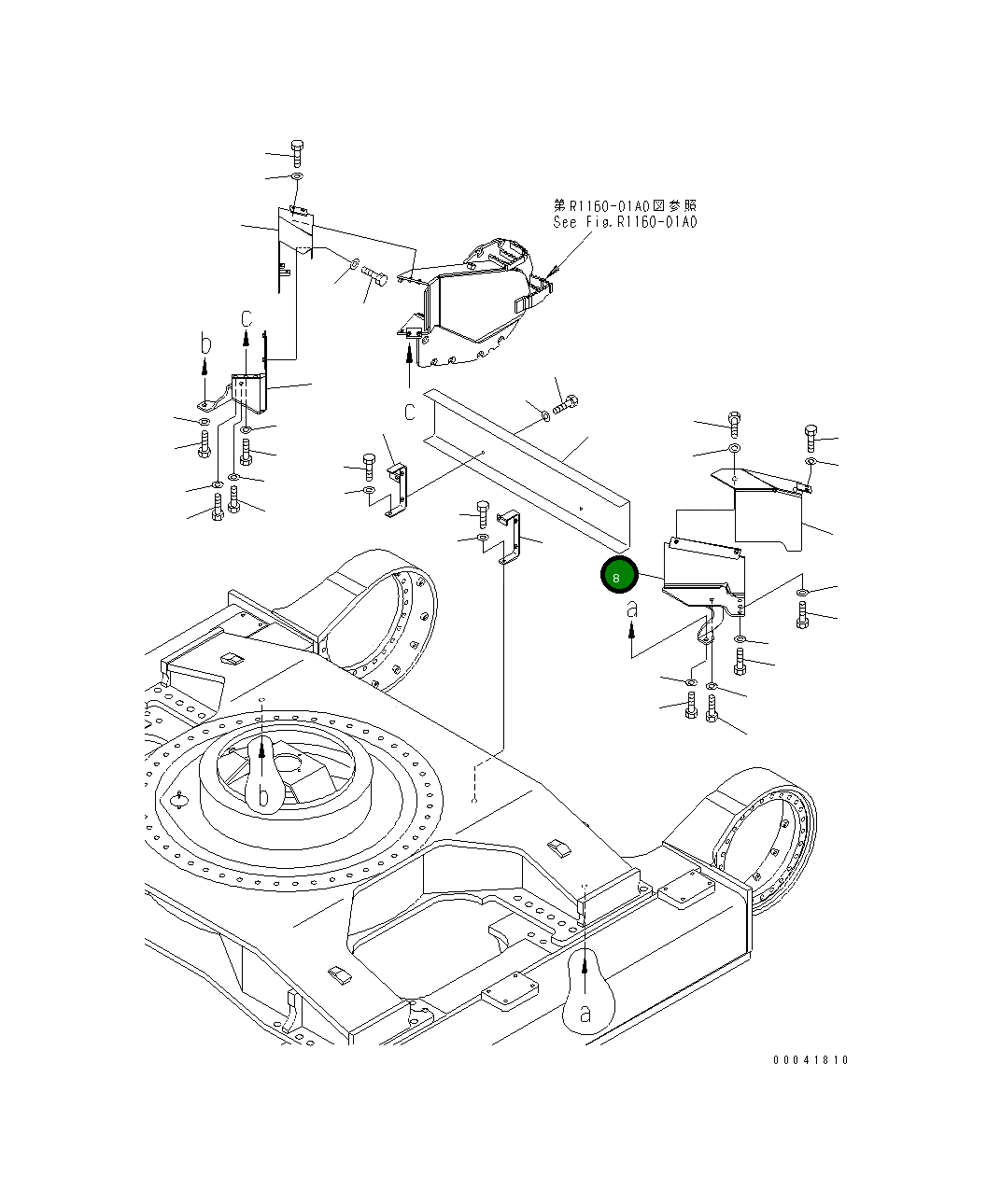 Крышка 209-30-41351 Komatsu
