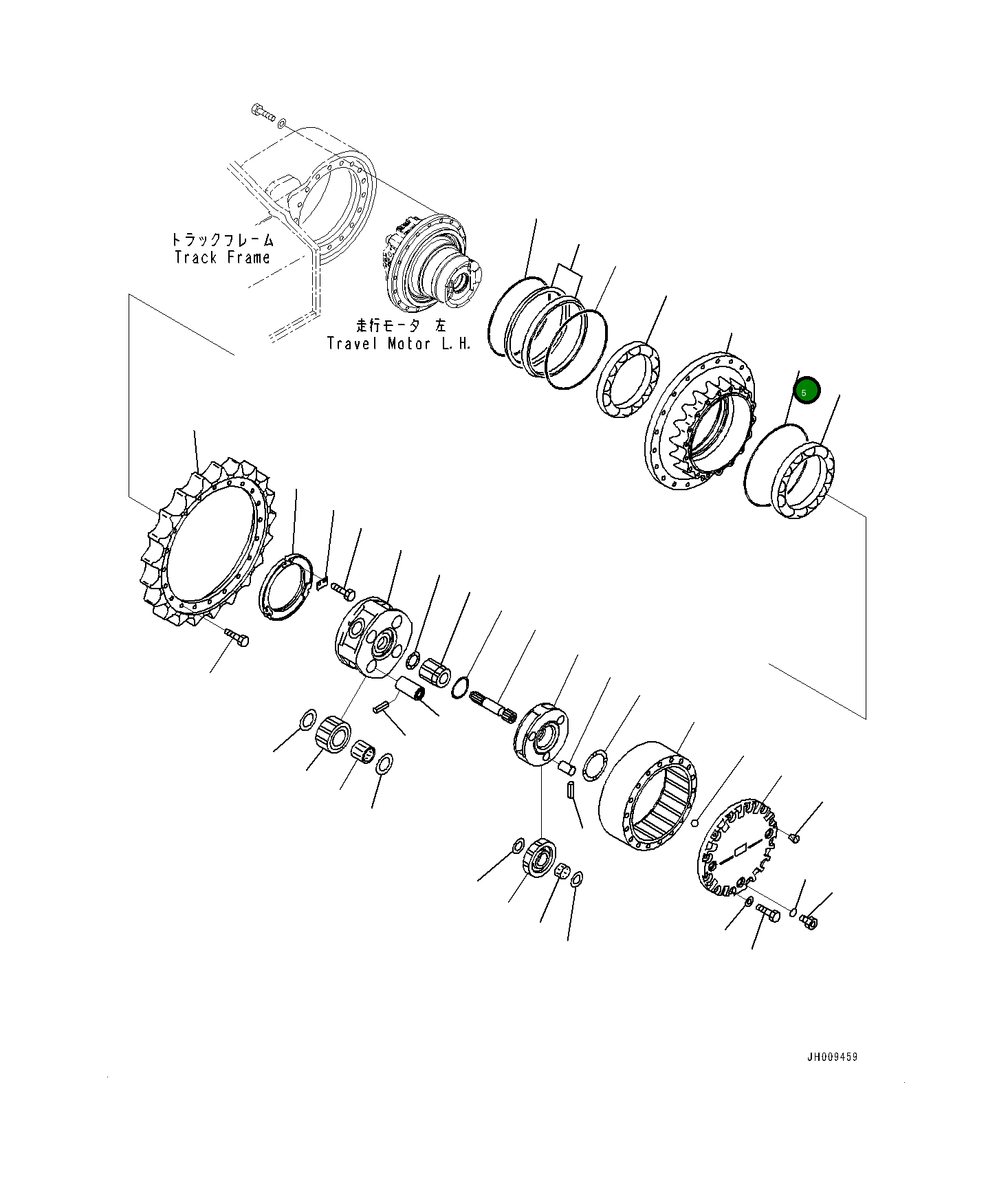 Кольцо уплотнительное (O-Ring) 21M-26-11610 Komatsu
