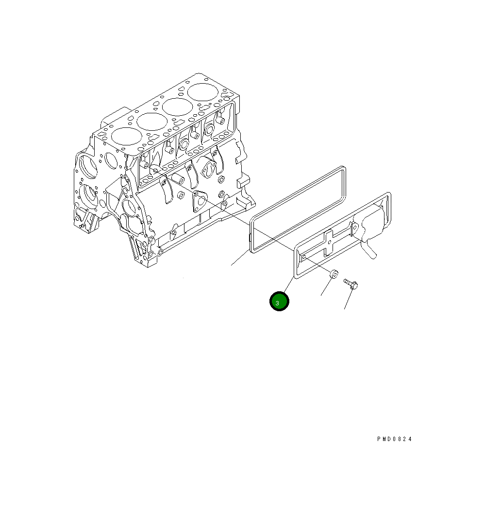 Крышка 6732-21-6210 Komatsu
