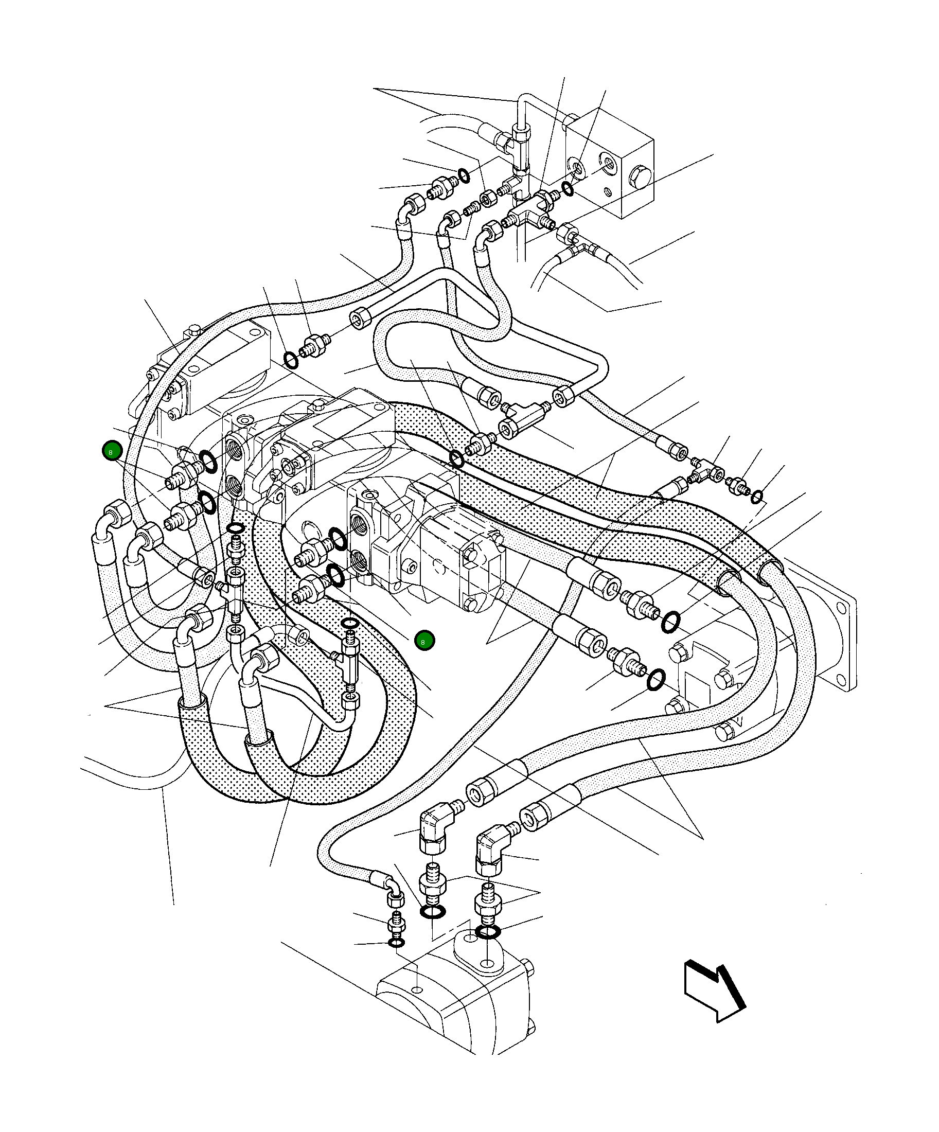 Кольцо уплотнительное (O-Ring) 855051213 Komatsu