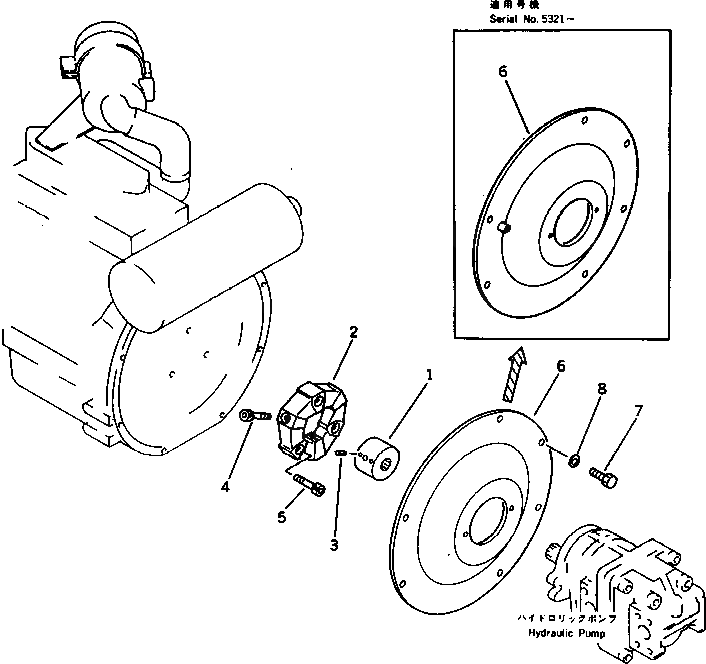 Болт 01252-41035  Komatsu