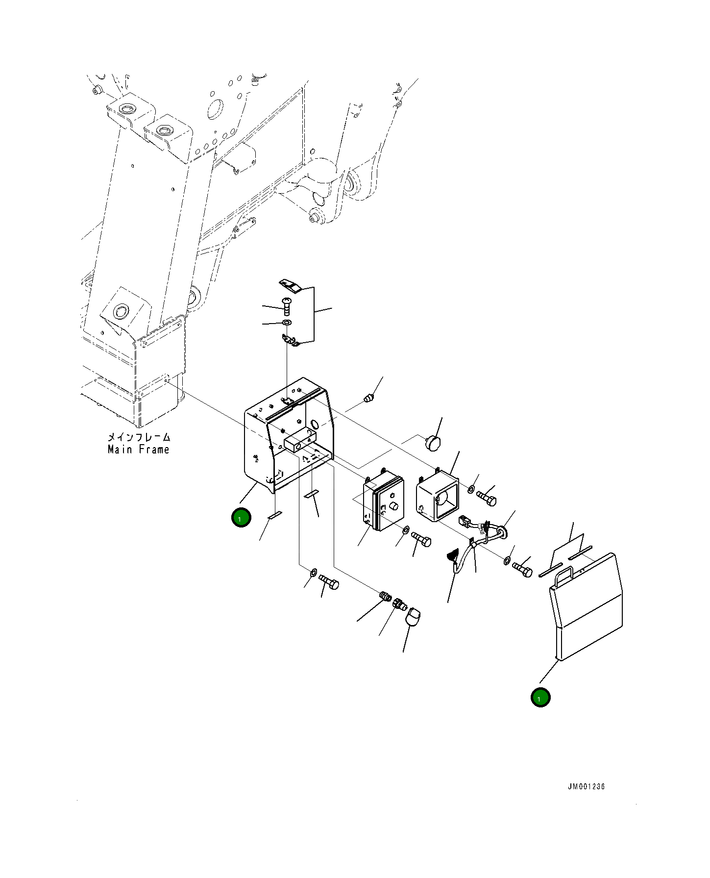 Крышка 561-95-85110 Komatsu
