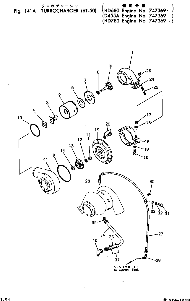 Болт CU194010  Komatsu