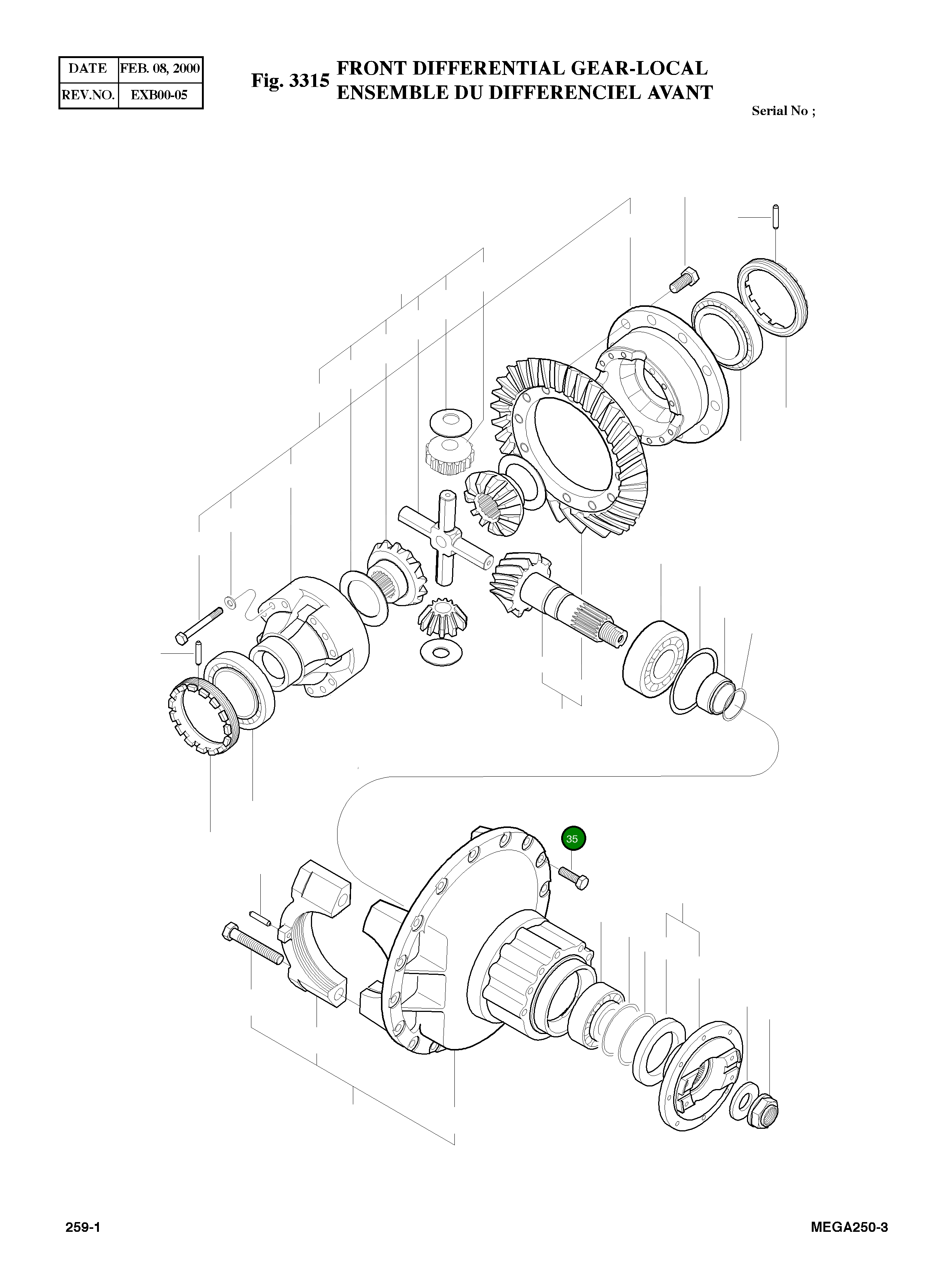Болт 4120-7047 Komatsu