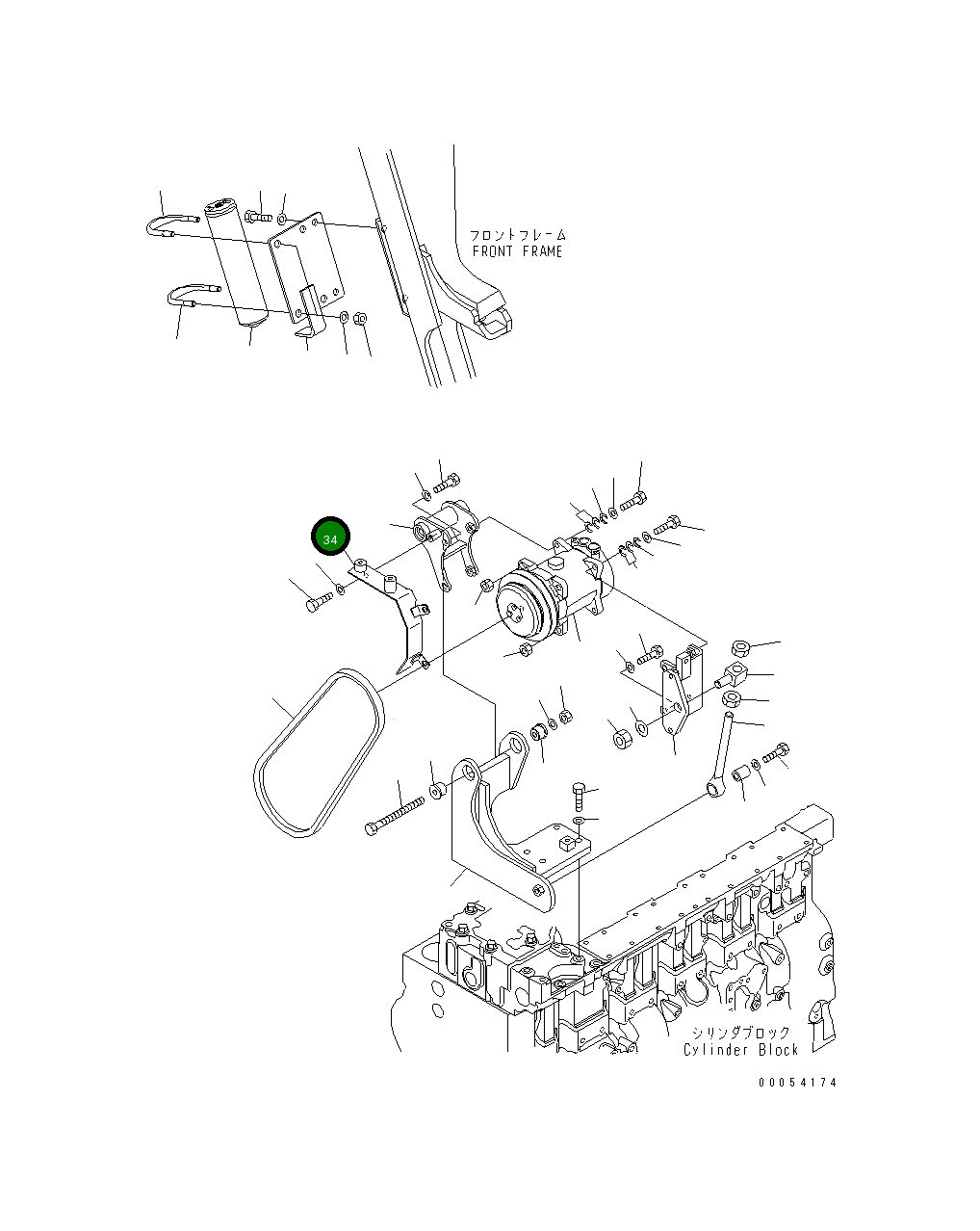 Крышка 23B-07-61281  Komatsu