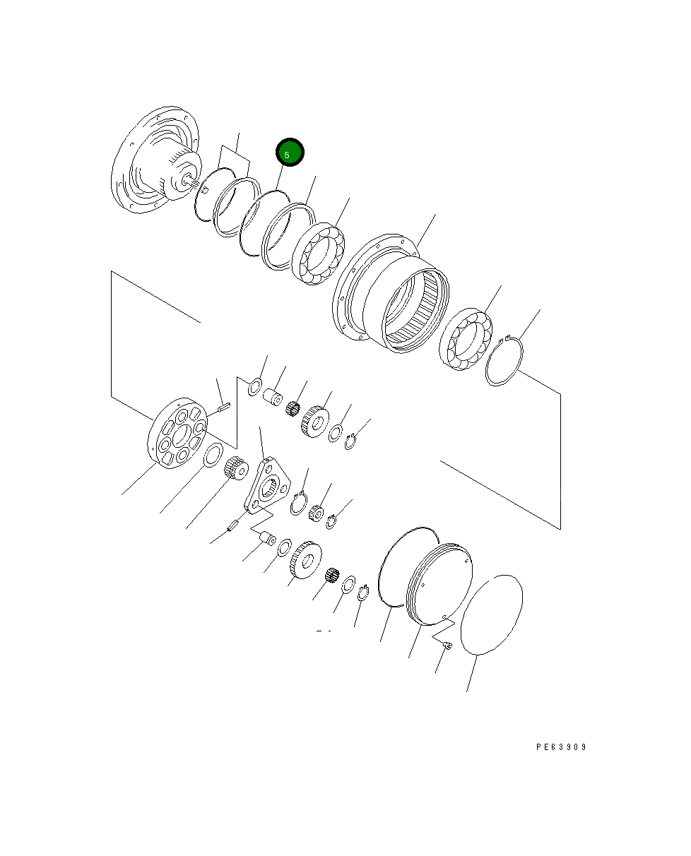 Кольцо уплотнительное (O-Ring) 20N-60-31680 Komatsu