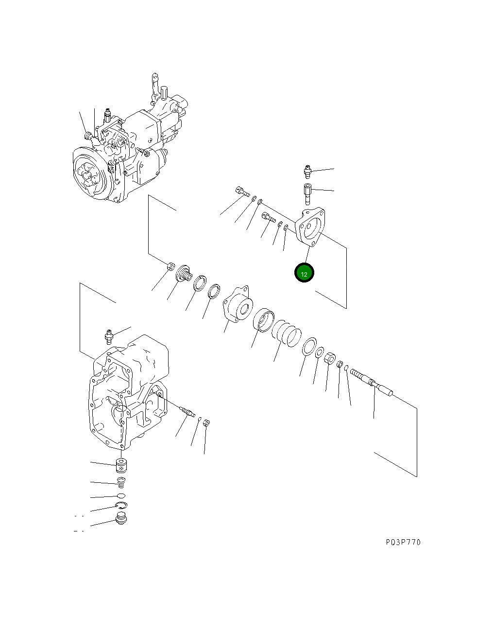 Крышка 6710-71-2912 Komatsu