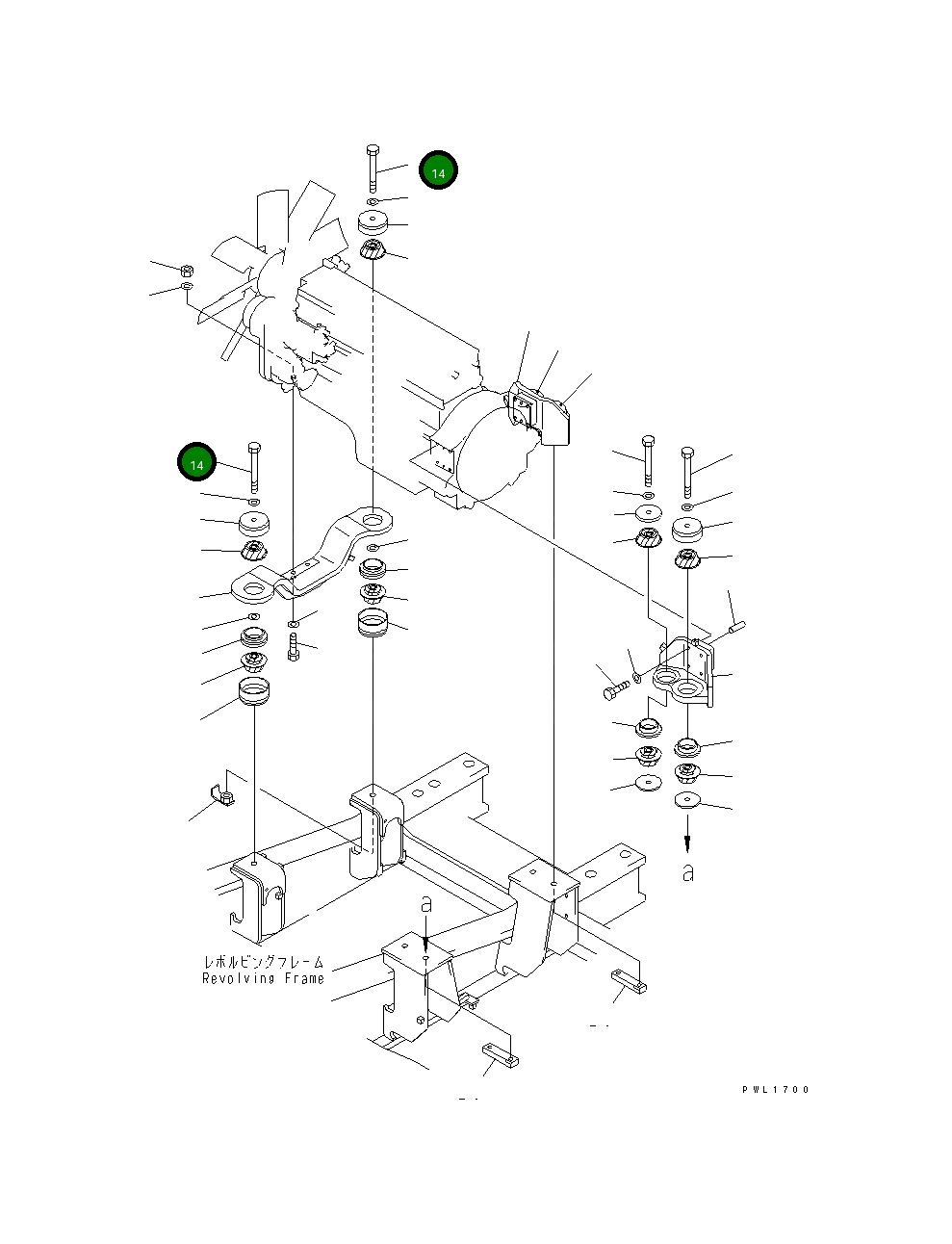 Болт 142-30-18220 Komatsu