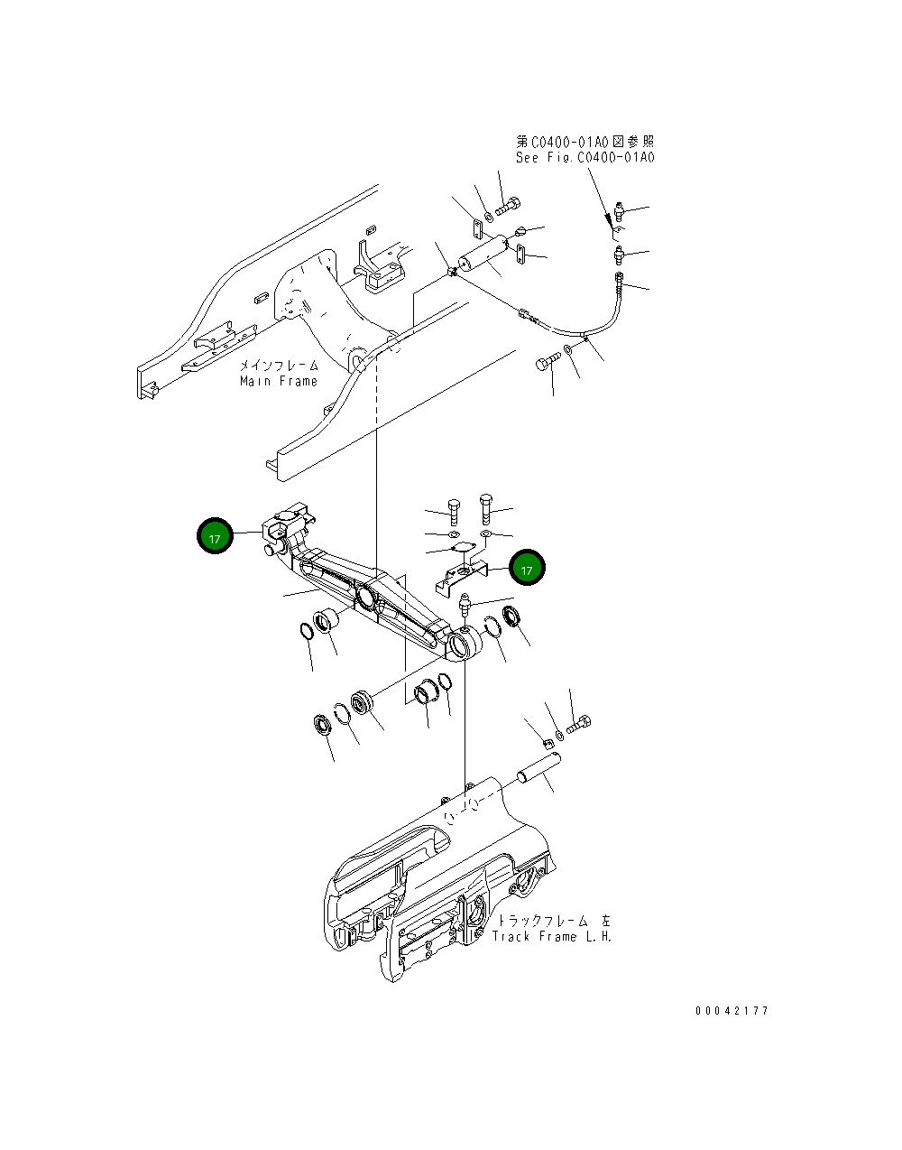 Крышка 17A-50-42273  Komatsu