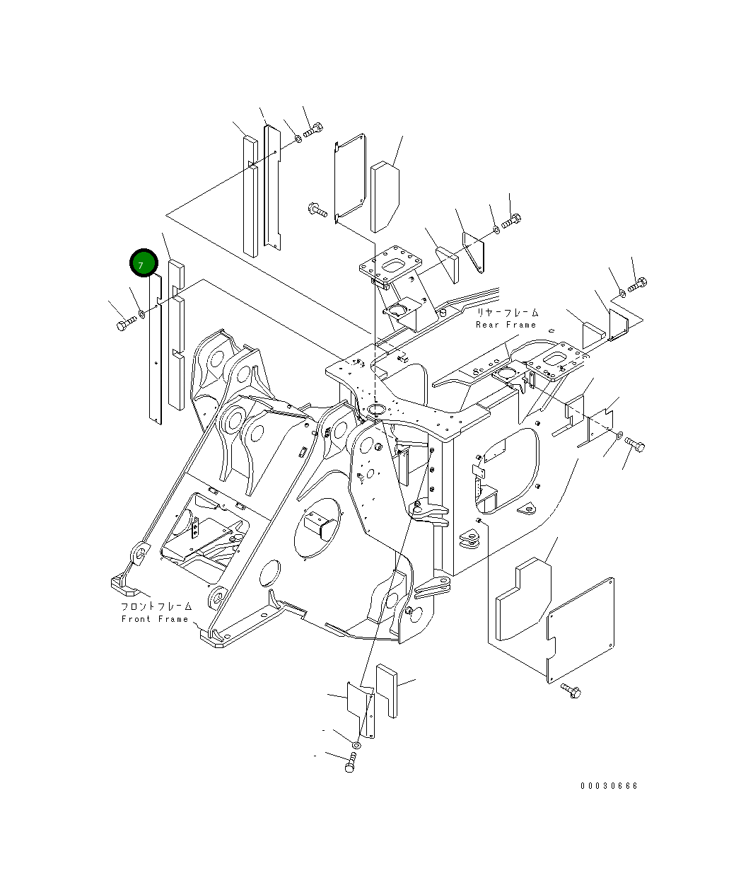 Крышка 425-Z84-2940  Komatsu