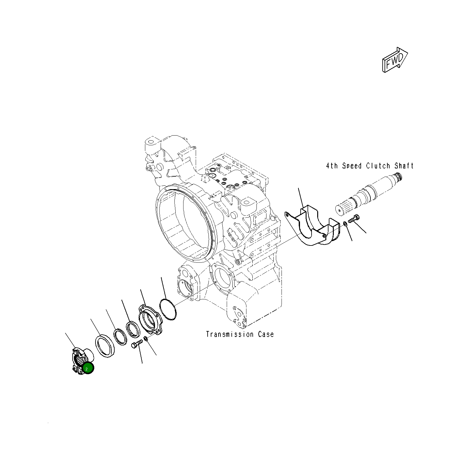 Крышка 23B-15-74310  Komatsu
