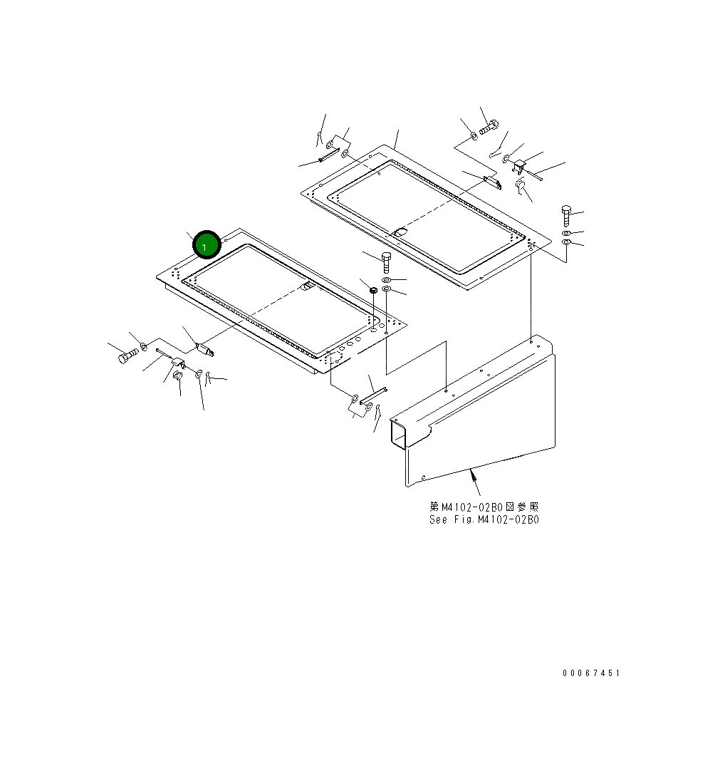 Крышка 427-54-25981 Komatsu