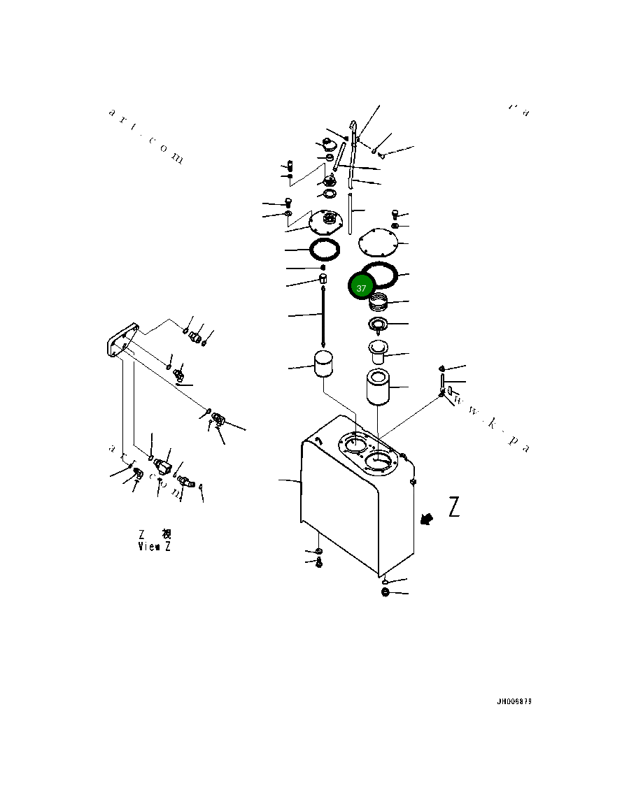 Крышка 20Y-60-B2130 Komatsu