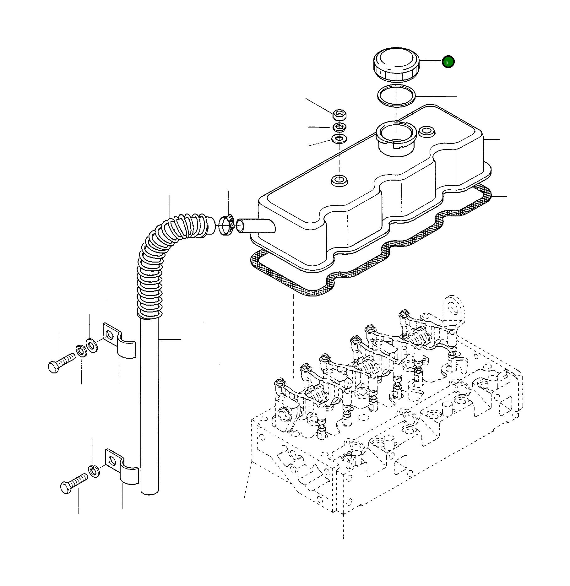 Крышка 4917200M1 Komatsu