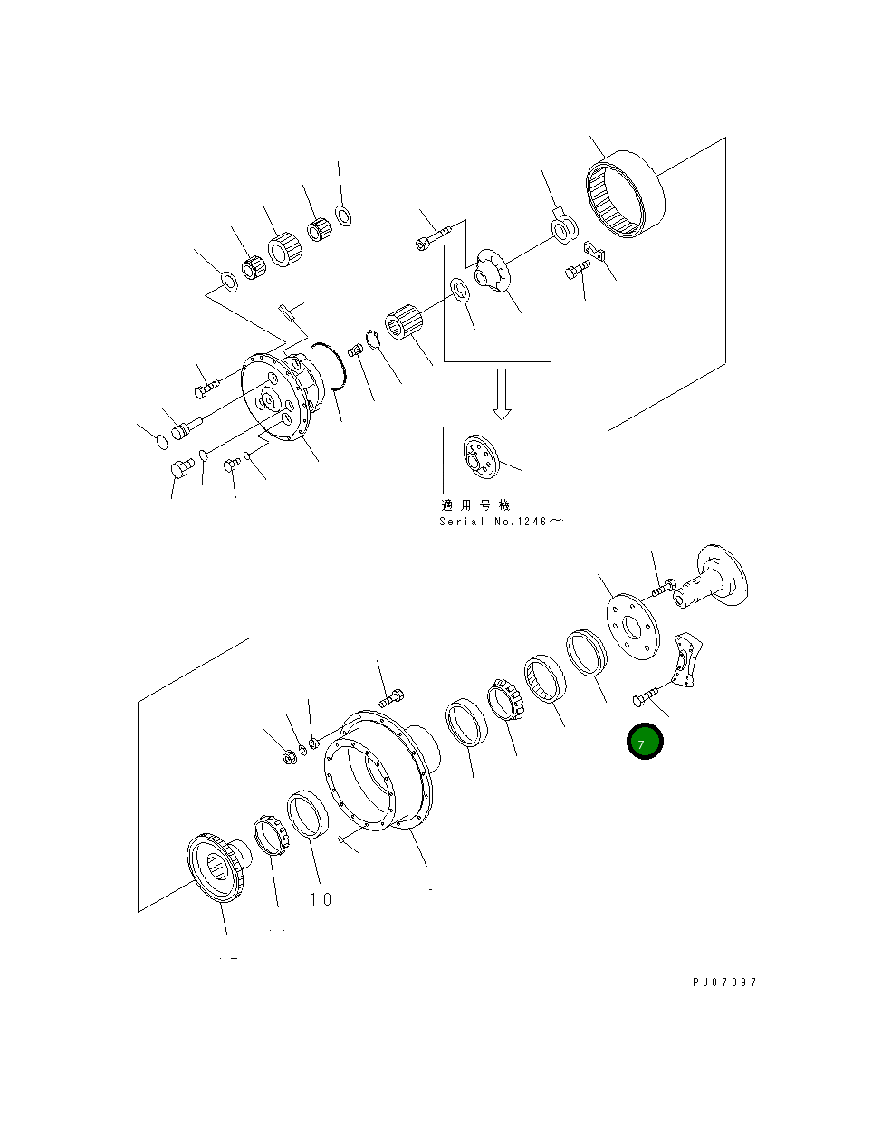 Кольцо 20G-22-22790 Komatsu