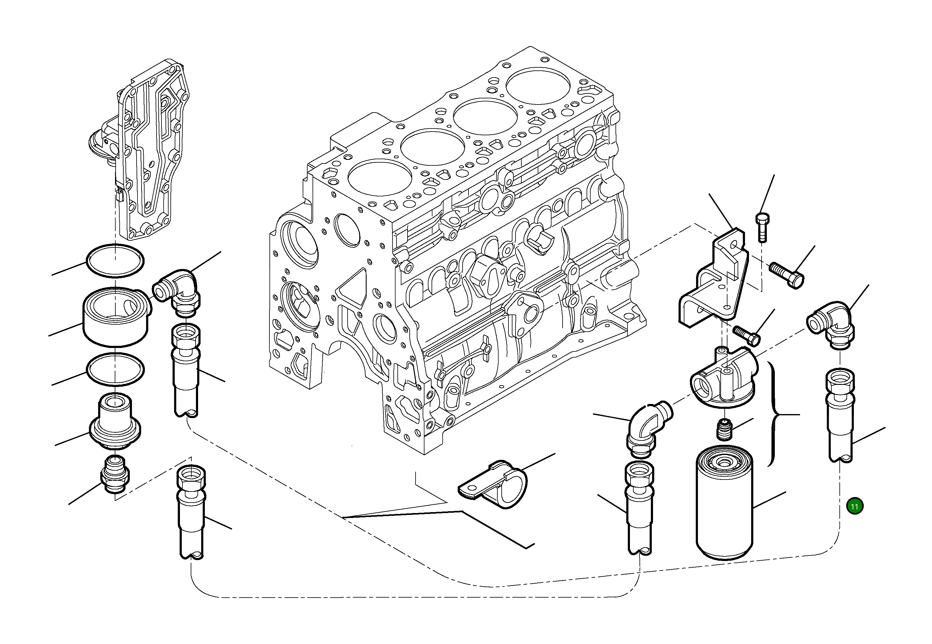 Болт EA16588124 Komatsu