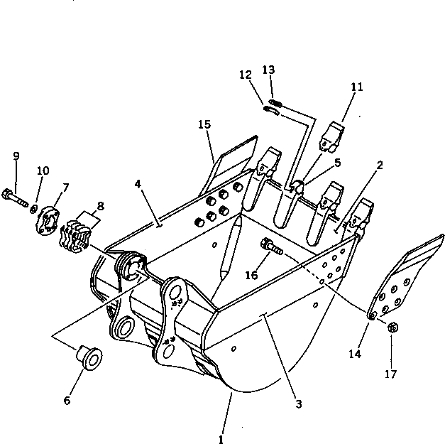 Крышка 209-70-54170  Komatsu