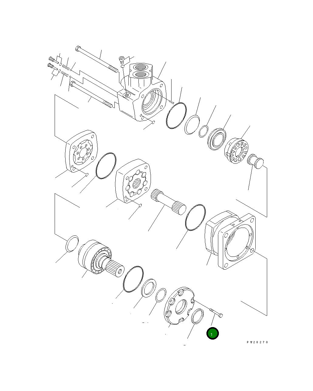 Болт ST14253 Komatsu