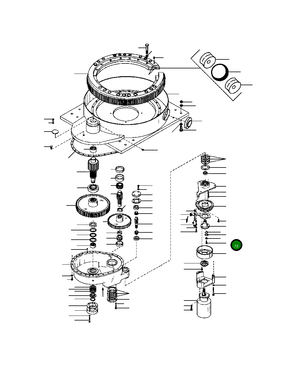 Болт 17 068 Komatsu