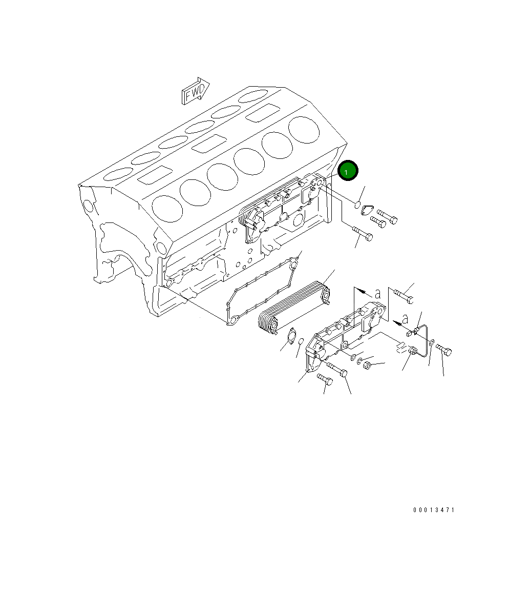 Крышка 6215-61-2110  Komatsu