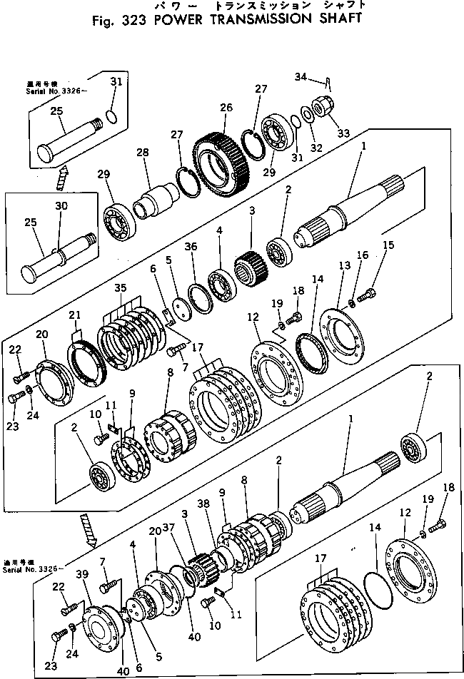 Болт 232-23-12272  Komatsu