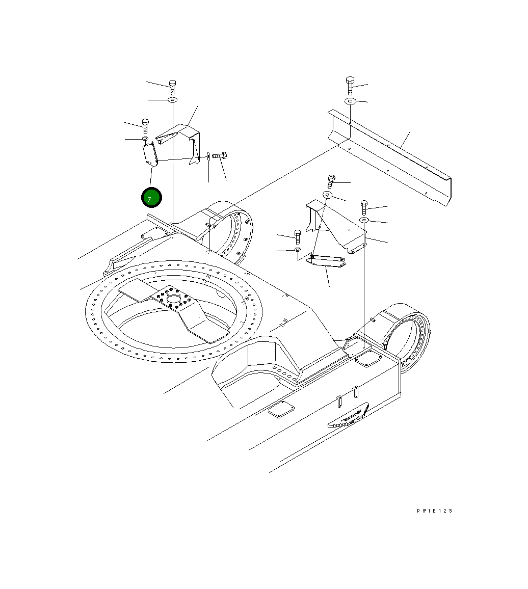 Крышка 21N-30-37420 Komatsu