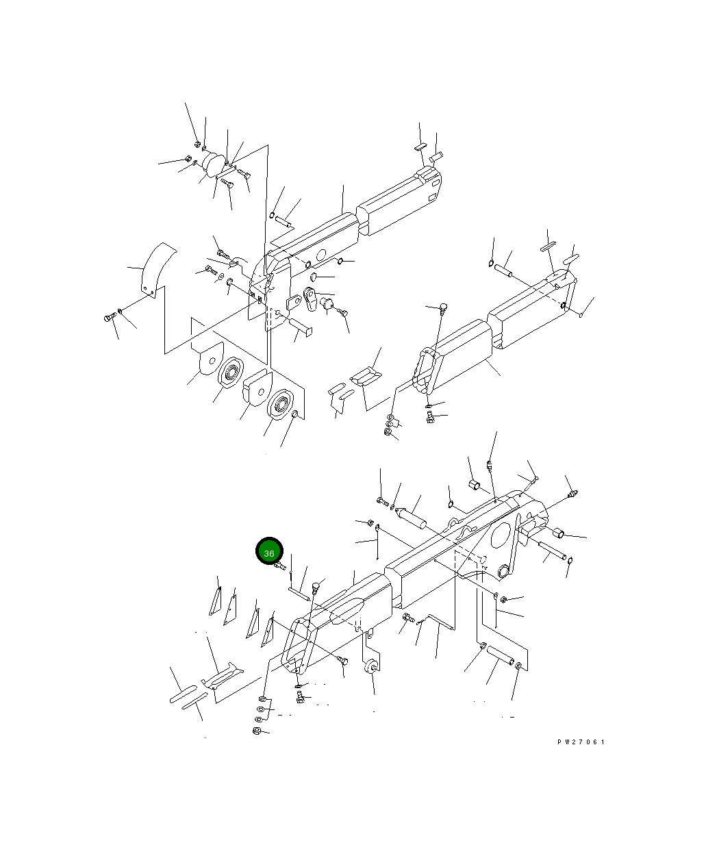 Болт UN714206015  Komatsu