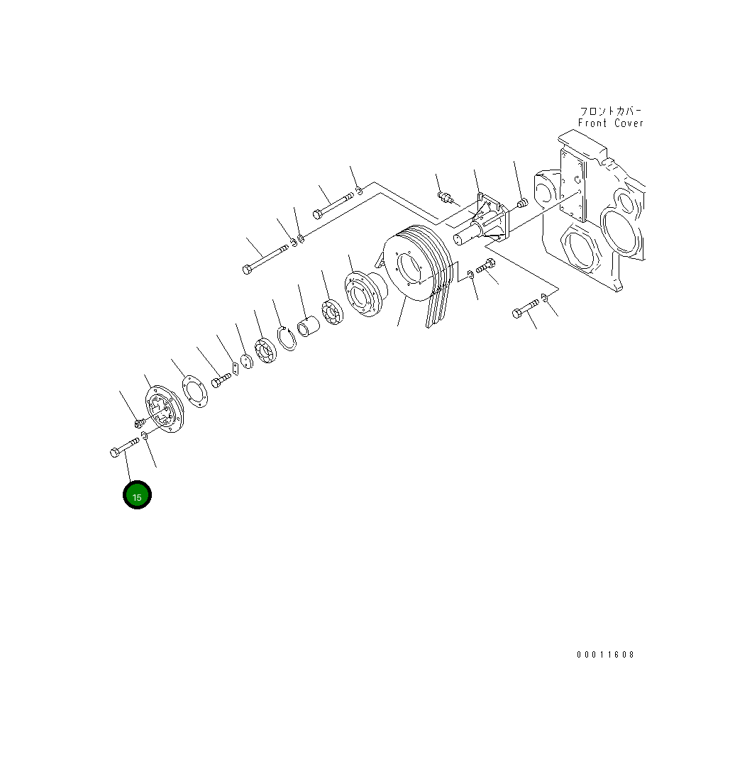 Болт 01010-31285 Komatsu
