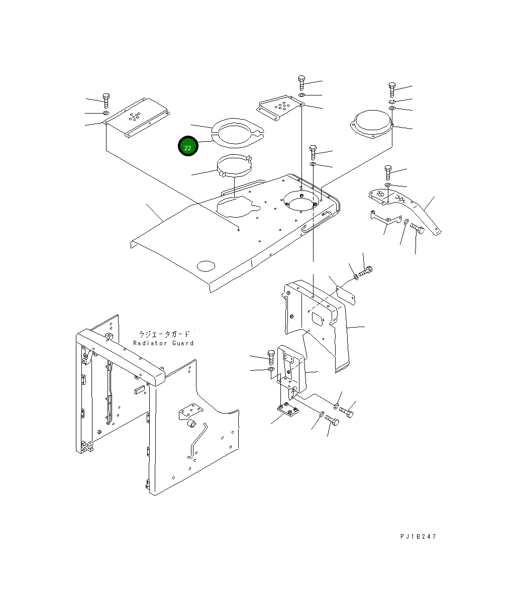 Крышка 176-54-51160 Komatsu