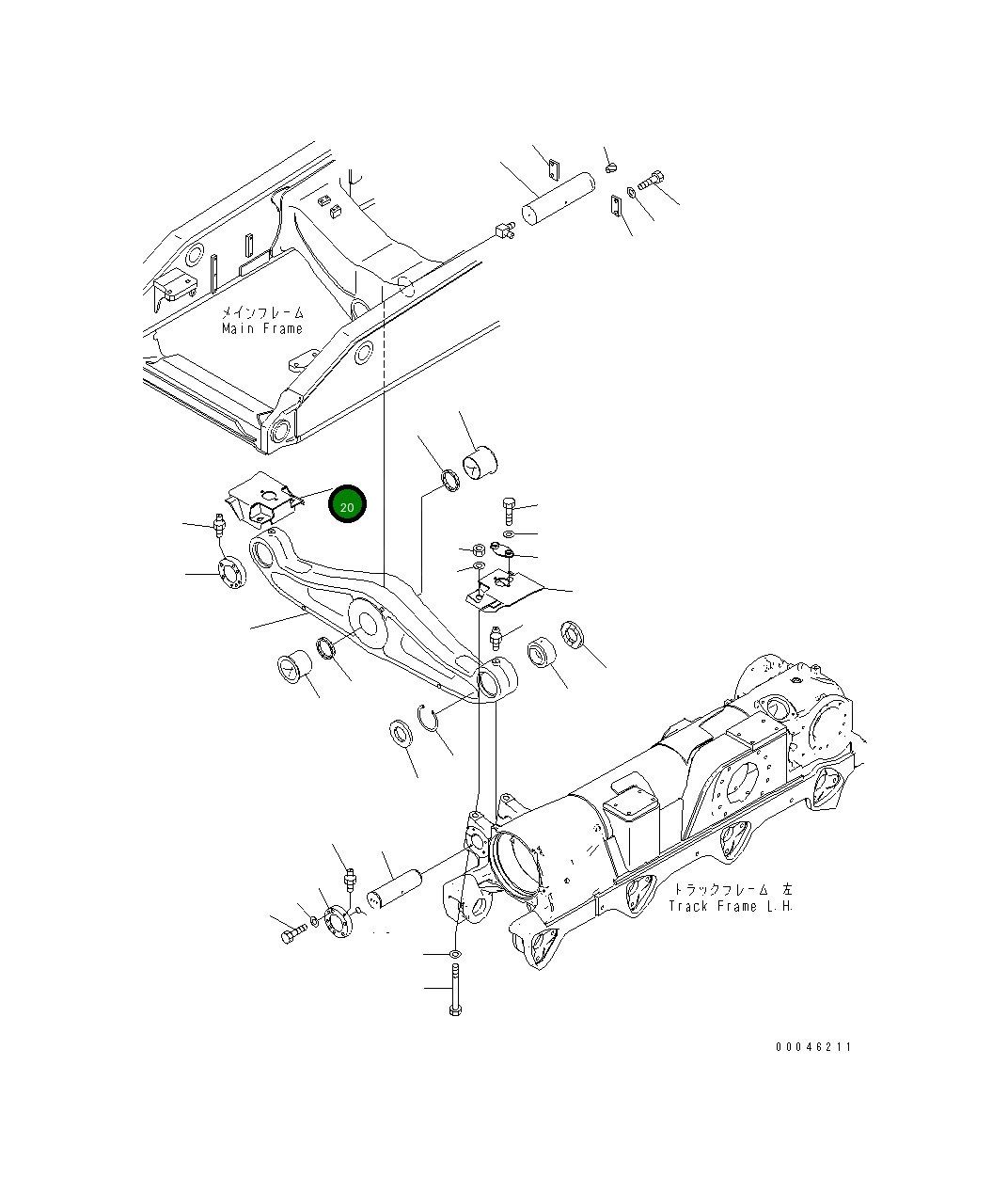 Крышка 195-50-52320  Komatsu