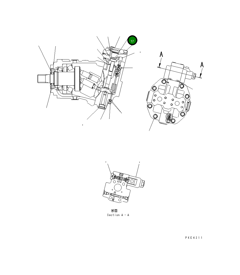 Кольцо уплотнительное (O-Ring) 415-17-22260 Komatsu