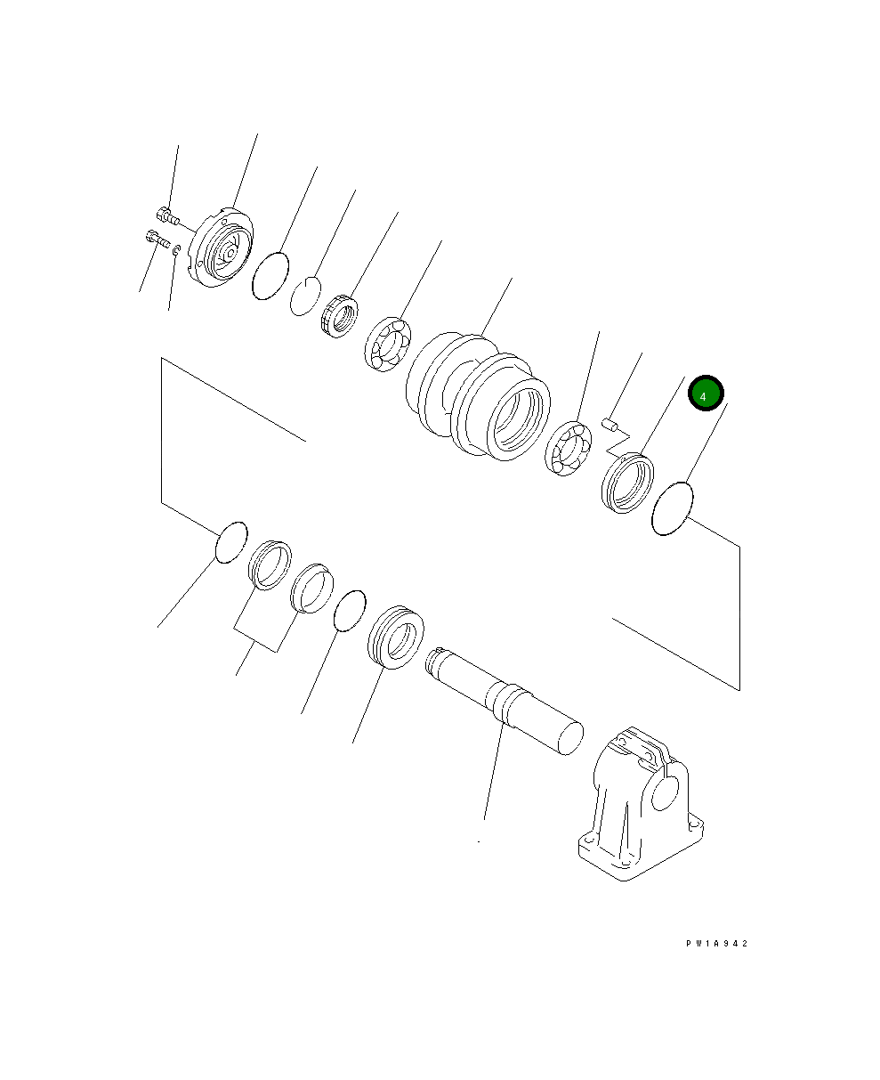 Кольцо 198-30-45420 Komatsu
