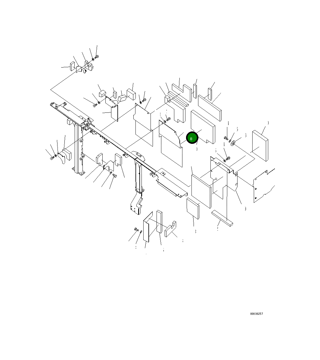 Крышка 21M-54-21951 Komatsu