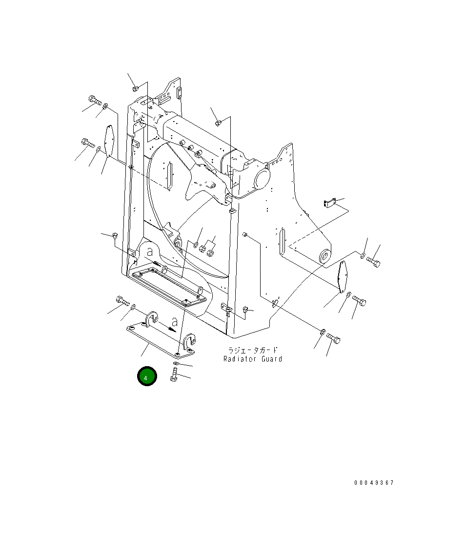 Крышка 195-54-81161 Komatsu