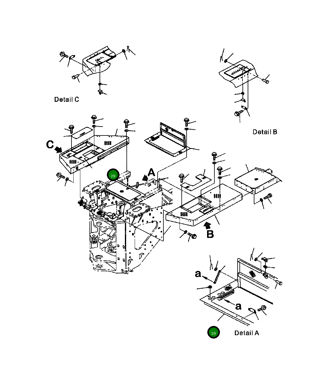 Крышка 427-S95-A440 Komatsu