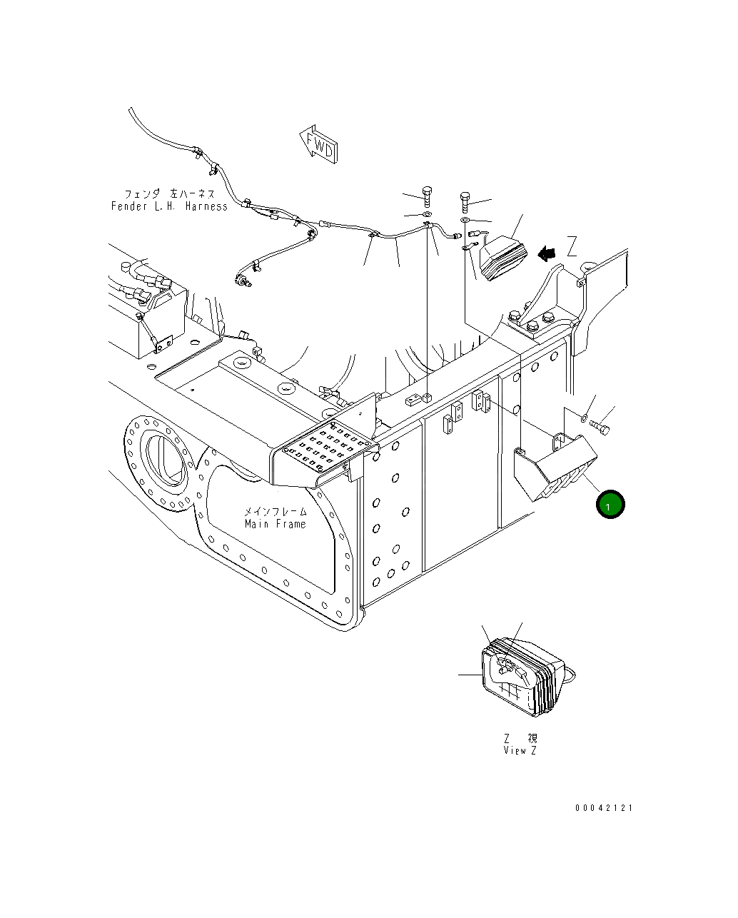 Крышка 17A-06-41791 Komatsu