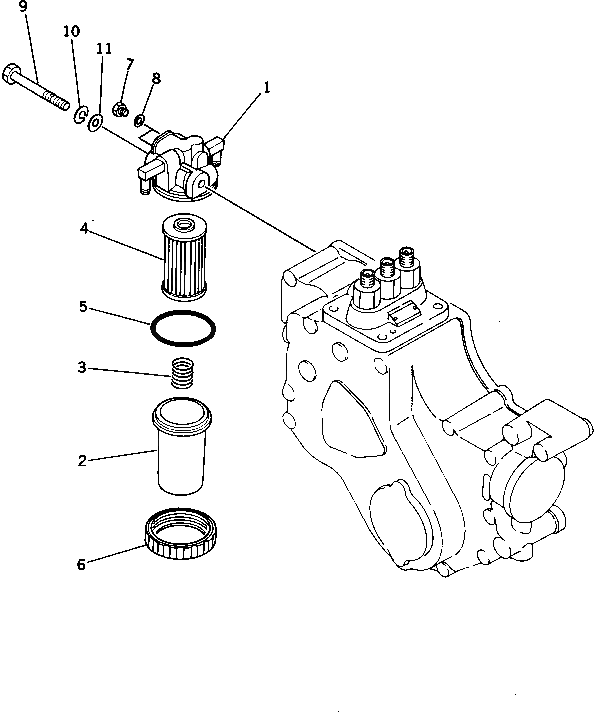 Болт YM26116-080652  Komatsu