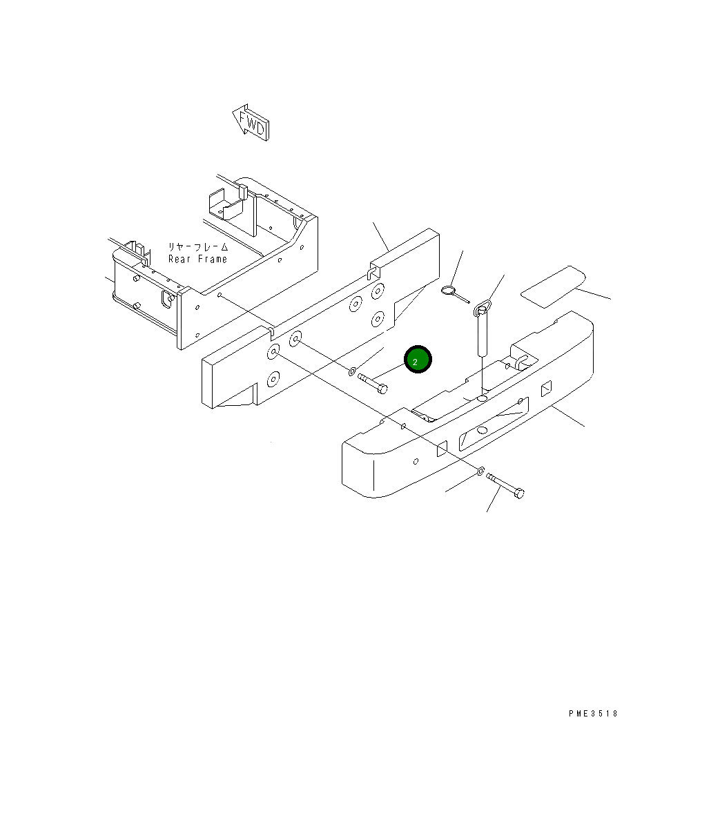 Болт 425-975-2130 Komatsu