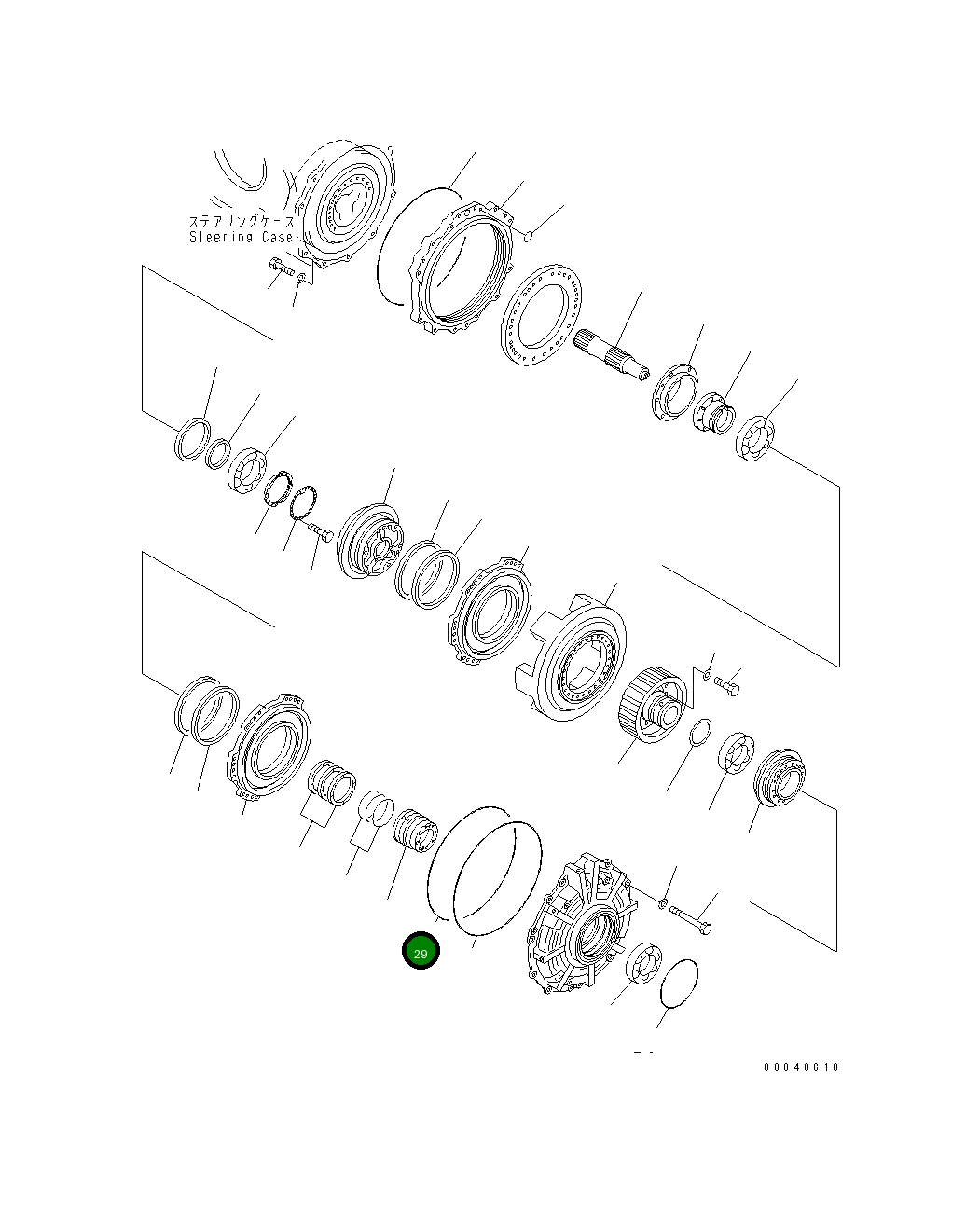 Кольцо уплотнительное (O-Ring) 198-22-69640 Komatsu