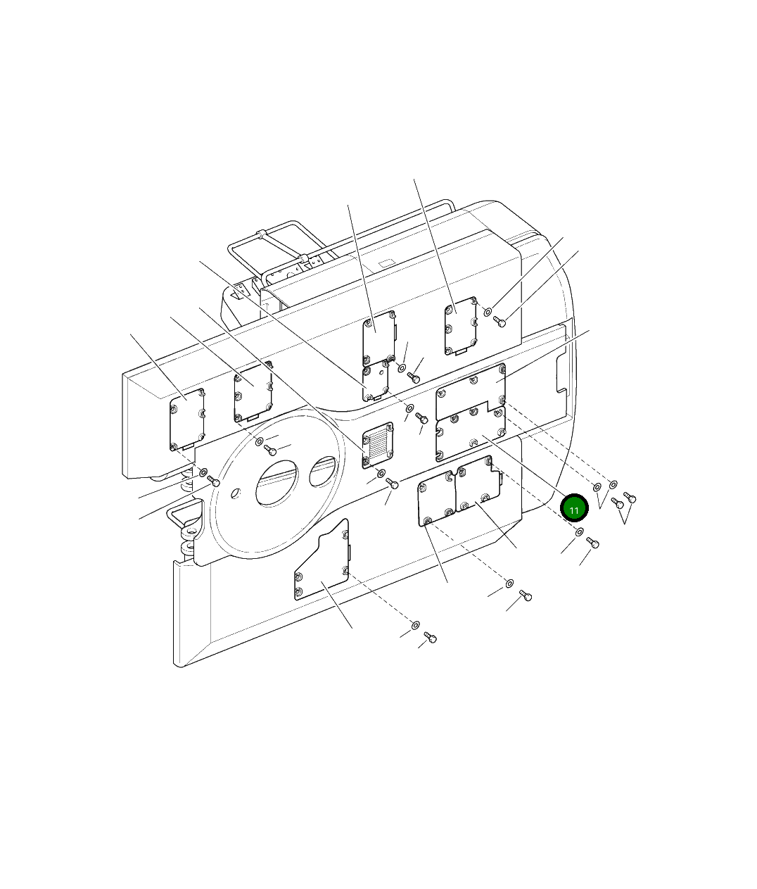 Крышка 207-54-A6670 Komatsu