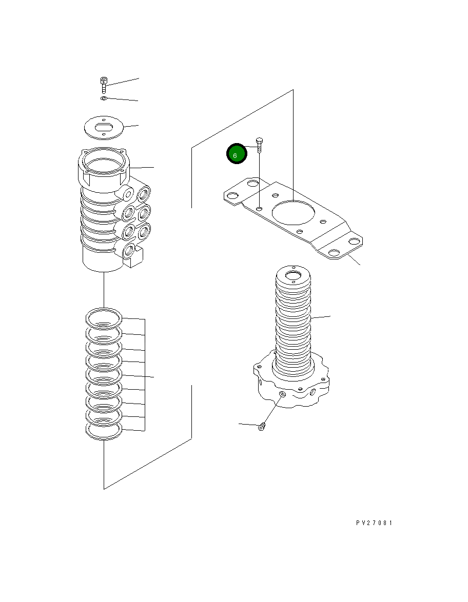 Болт UN760129043 Komatsu