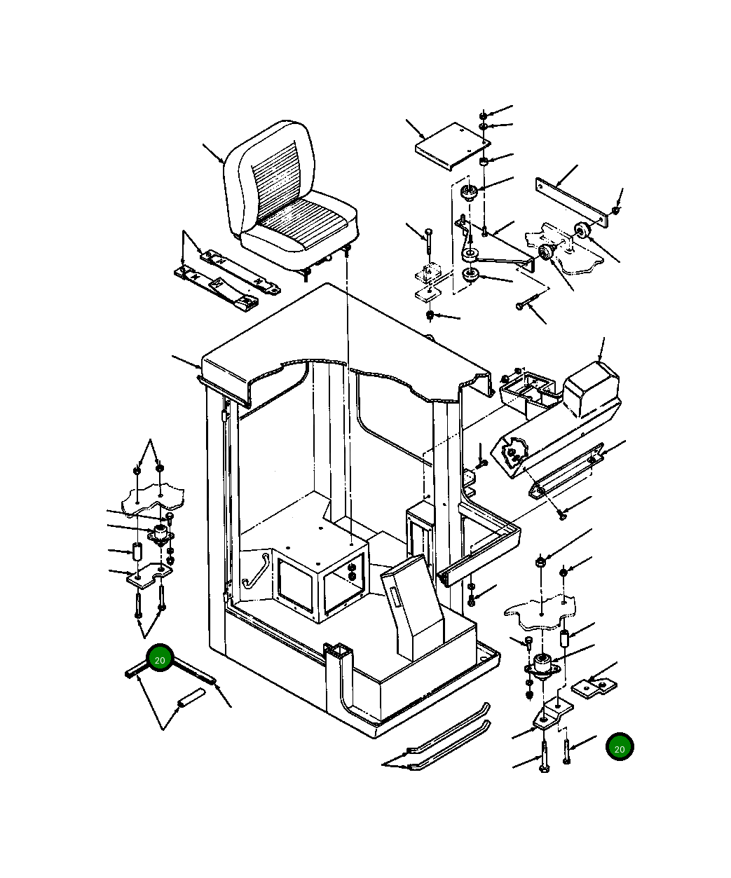 Болт 29 698 R1  Komatsu