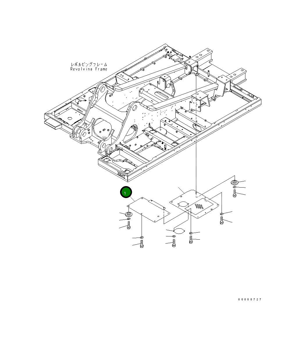 Крышка 21M-54-14712 Komatsu